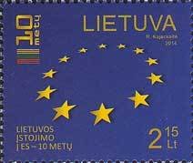 The flag of EU