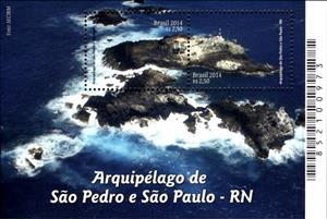 Souvenir Sheet, Saint Peter and Saint Paul Archipelago – RN, Brazil,  , Islands
