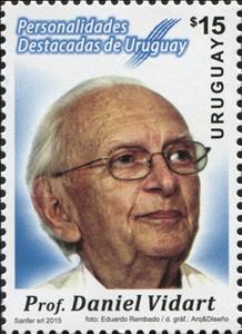 Stamp, Prof. Daniel Vidart, Uruguay,  
