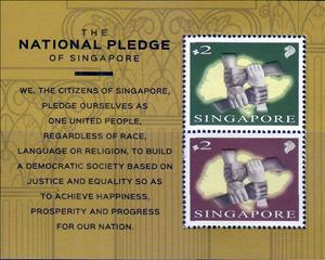 Souvenir Sheet, National Day, Singapore,  