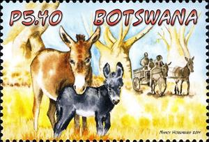 Stamp, Domestic Animals of Botswana, Botswana,  , Animals (Fauna), Mammals