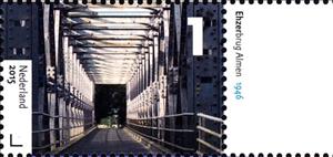 Stamp, Ehzerbrug Almen (1946), Netherlands,  , Bridges