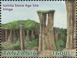 Stamp, Isimila Stone Age Site - Iringa, Tanzania,  