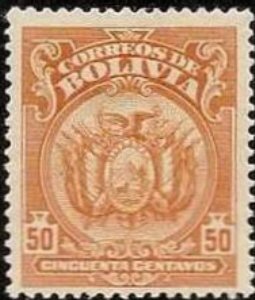 Stamp, Coat of arm, Bolivia,  
