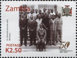 Stamp, 50th Anniversary of Independence of Zambia, Zambia,  , Anniversaries and Jubilees