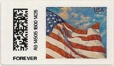 Stamp, US Flag ATM stamp, United States of America,  , Flags