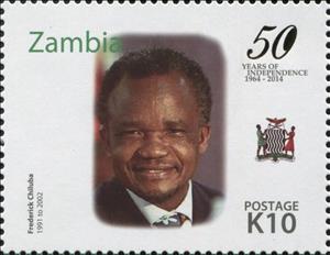 Stamp, 50th Anniversary of Independence of Zambia, Zambia,  , Anniversaries and Jubilees