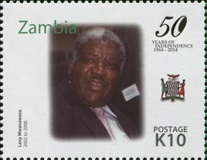 Stamp, 50th Anniversary of Independence of Zambia, Zambia,  , Anniversaries and Jubilees
