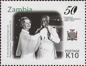 Stamp, 50th Anniversary of Independence of Zambia, Zambia,  , Anniversaries and Jubilees