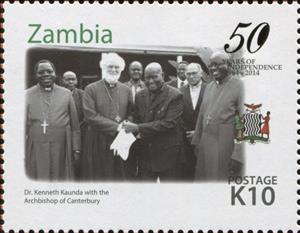 Stamp, 50th Anniversary of Independence of Zambia, Zambia,  , Anniversaries and Jubilees