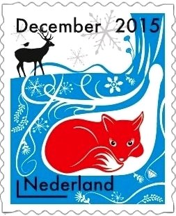 Stamp, Fox, Netherlands,  , Foxes