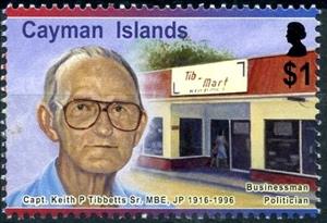 Stamp, Keith P. Tibbetts, Cayman Islands,  