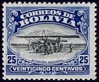 Stamp, Flying school La Paz, Bolivia,  , Aviation, Aircrafts