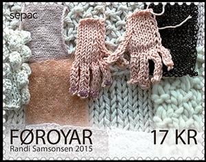 Stamp, Gloves, Faroe Islands,  