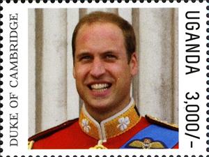Stamp, Birth of HRH Prince George of Cambridge, Uganda,  , Princes, Princesses, Royalty