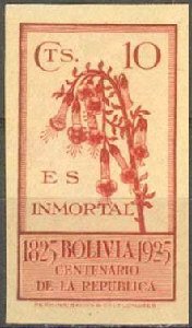 Stamp, National flower (kantuta), Bolivia,  , Flowers