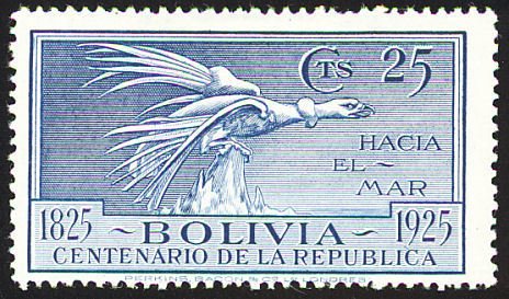 Stamp, Condor, Bolivia,  , Birds, Animals (Fauna)