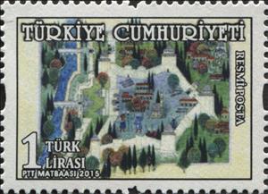 Stamp, Miniature-themed Official Postage stamps, Turkey,  , Townscapes / City Views