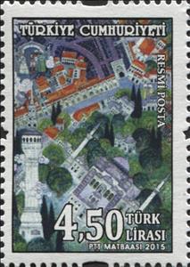 Stamp, Miniature-themed Official Postage stamps, Turkey,  , Townscapes / City Views