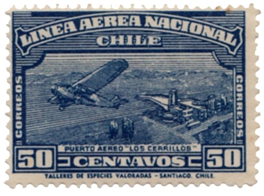 Plane over landscape