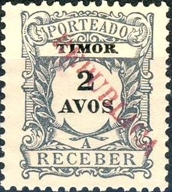 Postage due - Local overprint