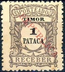 Stamp, Postage due - Local overprint, East Timor,  