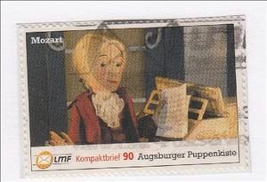 Stamp, Mozart, Germany, Modern Private Post Offices,  , Marionettes