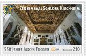 Stamp, Zedernsaal Schloss Kirchheim, Germany, Modern Private Post Offices,  , Buildings