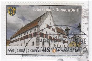 Stamp, Fuggerhaus Donauwörth, Germany, Modern Private Post Offices,  , Buildings