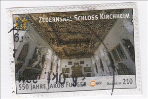 Stamp, Zedernsaal Schloss Kirchheim, Germany, Modern Private Post Offices,  , Buildings