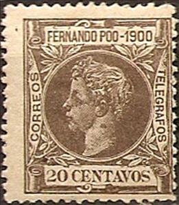 Stamp, Alfonso XIII (1900), Spain, Colonies,  