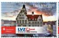 Stamp, Sparkasse Döbeln Rathaus, Germany, Modern Private Post Offices,  , Advertisements, Buildings