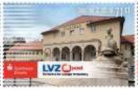 Stamp, Sparkasse Döbeln Stadtbad, Germany, Modern Private Post Offices,  , Advertisements, Buildings