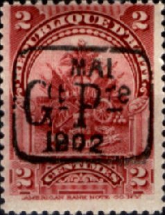 Stamp, Coat of Arms, Haiti,  , Coats of Arms, Palm-trees
