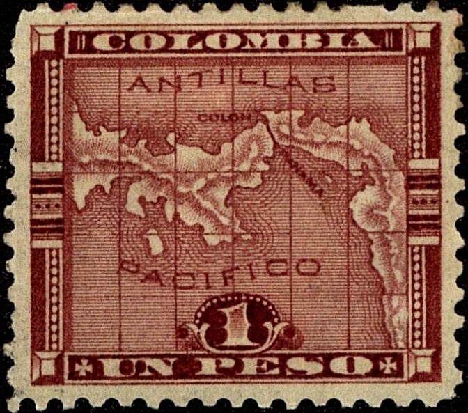 Map of the Panama isthmus