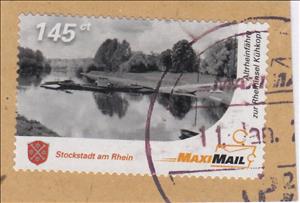 Stamp, Stockstadt am Rhein, Germany, Modern Private Post Offices,  , Townscapes / City Views