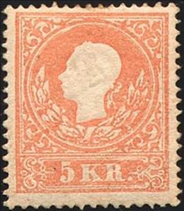 Stamp, Emperor Franz Joseph, Austria,  