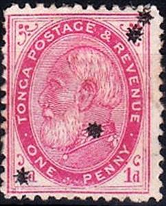 Stamp, King George I, Tonga,  