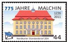 Stamp, 775 Jahre Malchin, Germany, Modern Private Post Offices,  