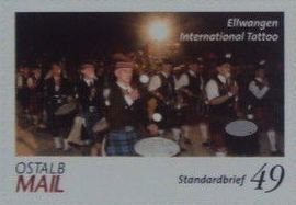Stamp, Ellwangen International Tattoo Musikfestival, Germany, Modern Private Post Offices,  , Music