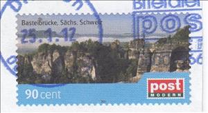 Stamp, Faszination Sachsen I Basteibrücke, Germany, Modern Private Post Offices,  