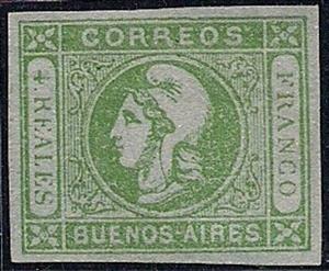 Stamp, Liberty head, Argentina,  