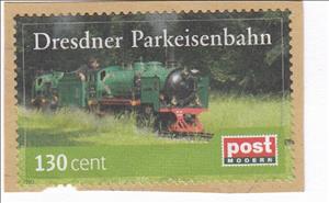 Stamp, Dresdner Parkeisenbahn II, Germany, Modern Private Post Offices,  , Locomotives, Railways, Steam Traction