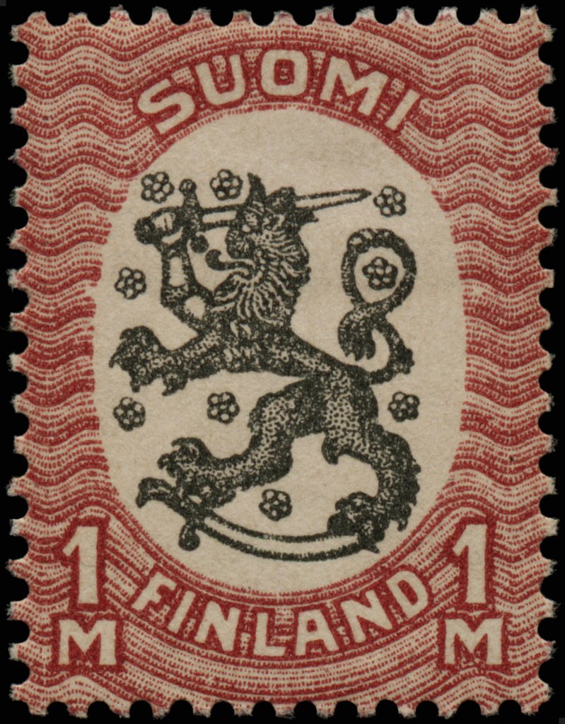 Definitive series I: Lion type m/17 (deep carmine)