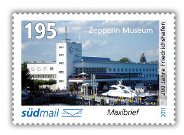 Stamp, 200 Jahre Friedrichshafen, Germany, Modern Private Post Offices,  , Buildings