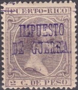 Overprinted 'Impuesta de Guerra'