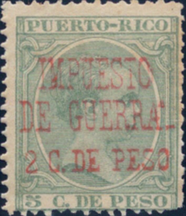 Overprinted 'Impuesta de Guerra'
