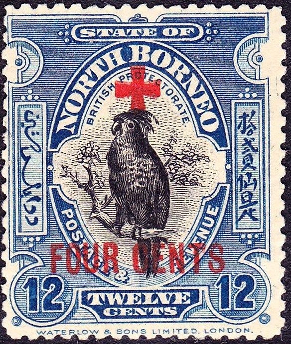 Sountry symbols-red overprint