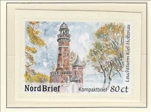Stamp, Leuchtturm Kiel-Holtenau, Germany, Modern Private Post Offices,  , Lighthouses