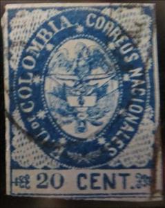 Stamp, Coat of Arms, Colombia,  , Coats of Arms